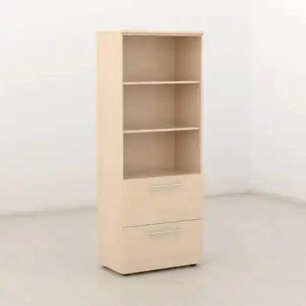 Armario con cajones para carpetas colgantes bajos y baldas ajustables