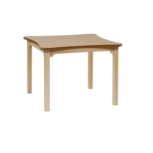 Mesa madera geriátrico 75 cm. de alto